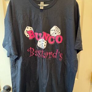Gildan Ultra Cotton Black T-Shirt Bunco Bastards. Bought, but never warn.